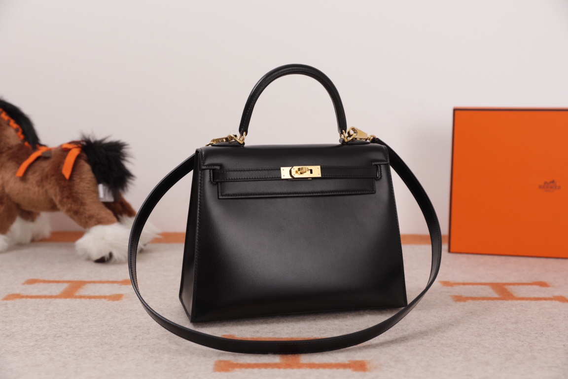 에르메스 켈리백25 블랙 금장